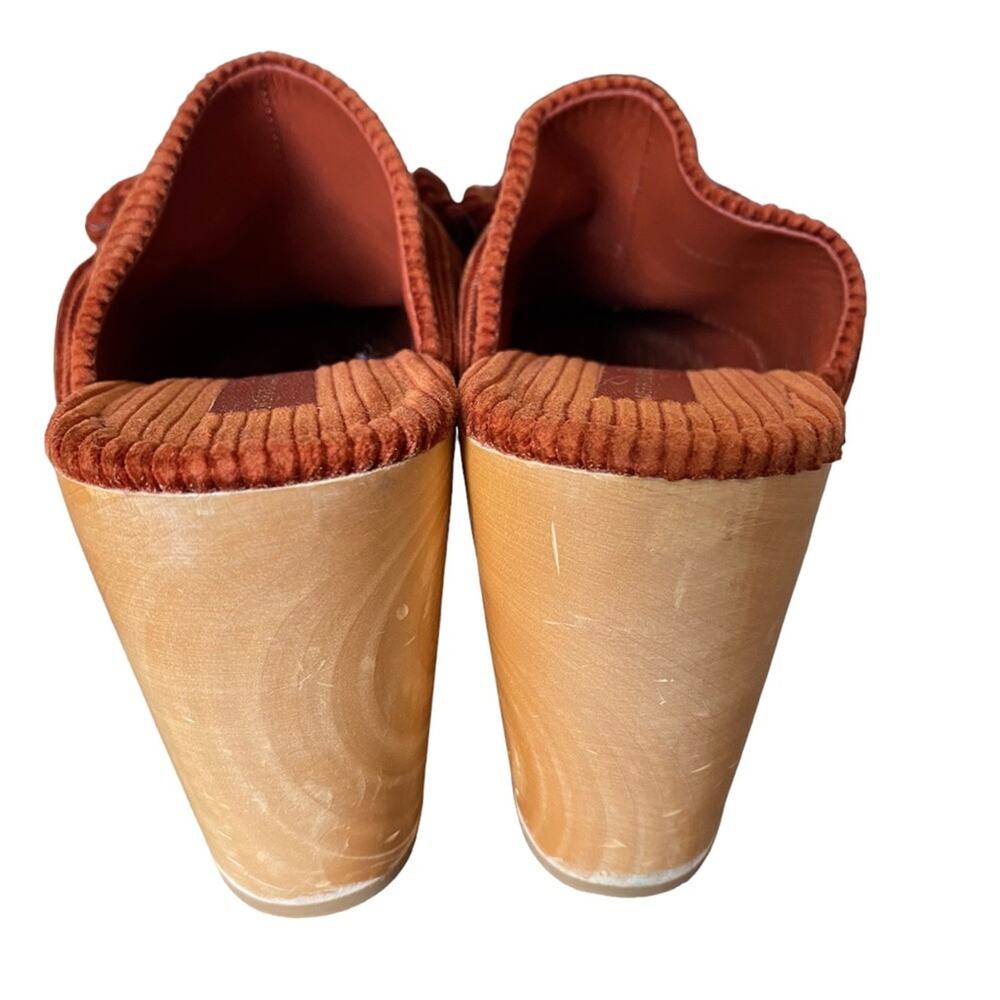 Loeffler Randall Neko Rust Corduroy Stud Clogs Wooden size 6 - Picture 7 of 11